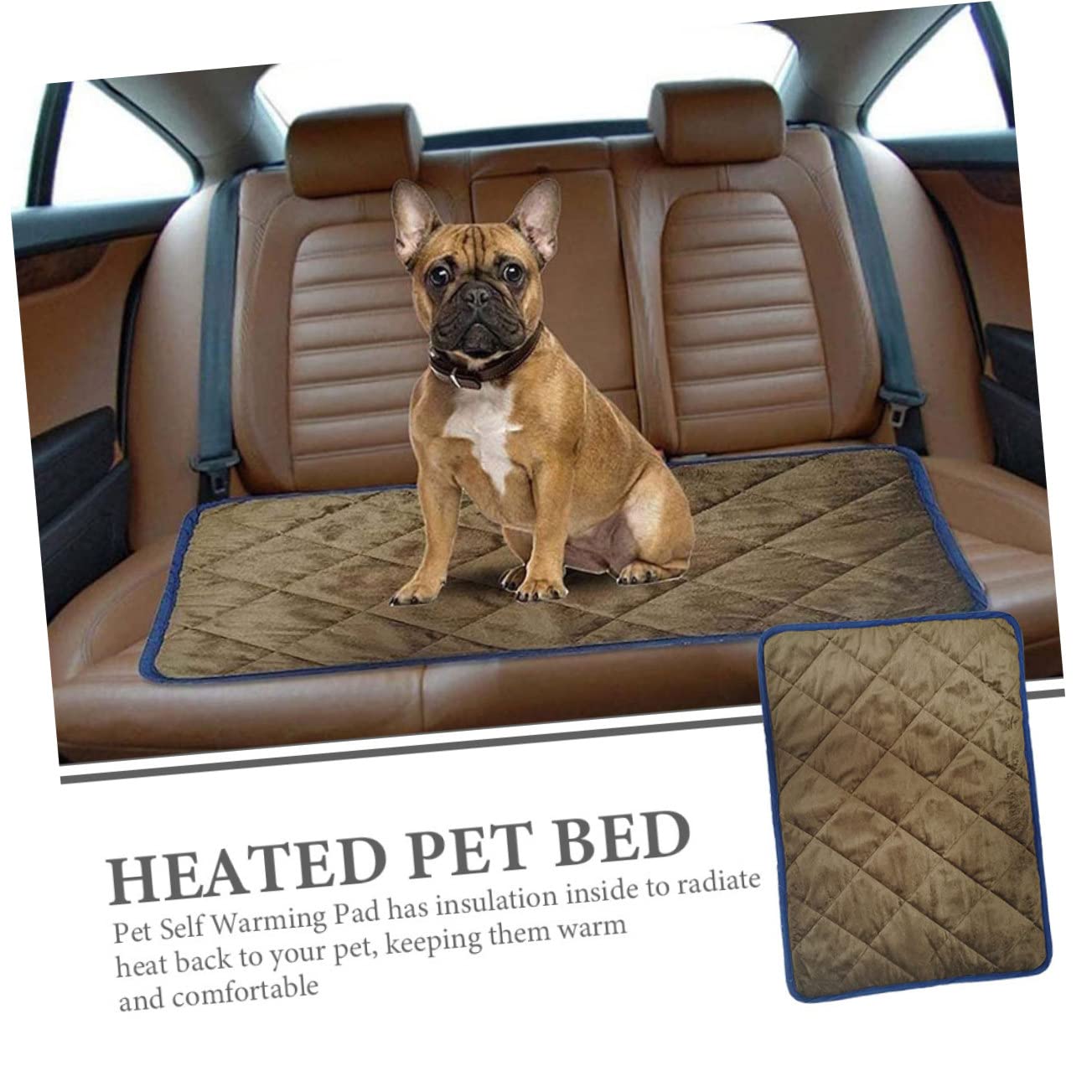 Toddmomy -Chauffant pour Animaux Couverture Réchauffante sans Câble pour Chien et Chat