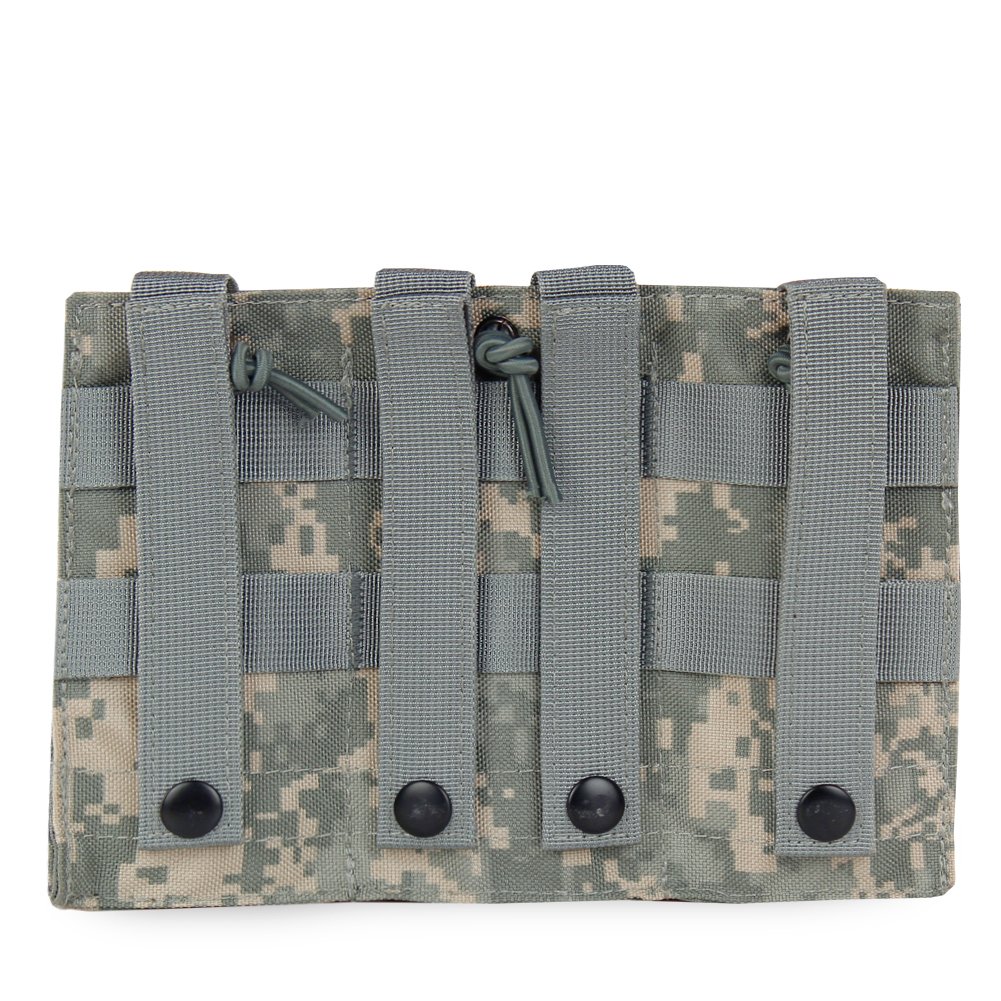 Triple Molle Mag Pouch For M4 M16 AK 5.56 Rifle Mag And Pistol Magazine Pouch Holder Open Top Bag Airsoft Gear Khaki