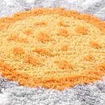 Ankah Plants Collection Bath Mat, Unique Natural Plant and Flower Shapes Design Bathroom Rug, Ultra Soft Microfibre, Medium-Pile, Durable, Non-Slip, Quick Dry, Machine Wash, 25.6"x 25.6", Marguerite