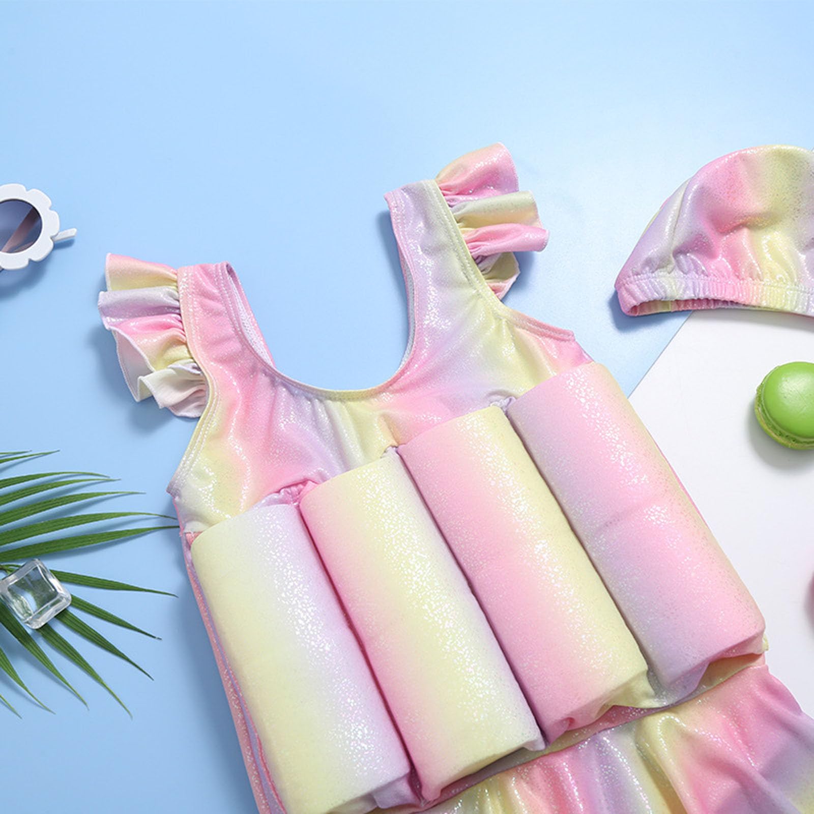 Générique Maillots de Bain Fille, Flottant Manche Courte Flottabilité Maillot de Bain BouéE IntéGré Maillots BéBé GarçOn Flotteur Piscine Bébé Garçon Maillot Flottant Enfants Fille Tout Petit