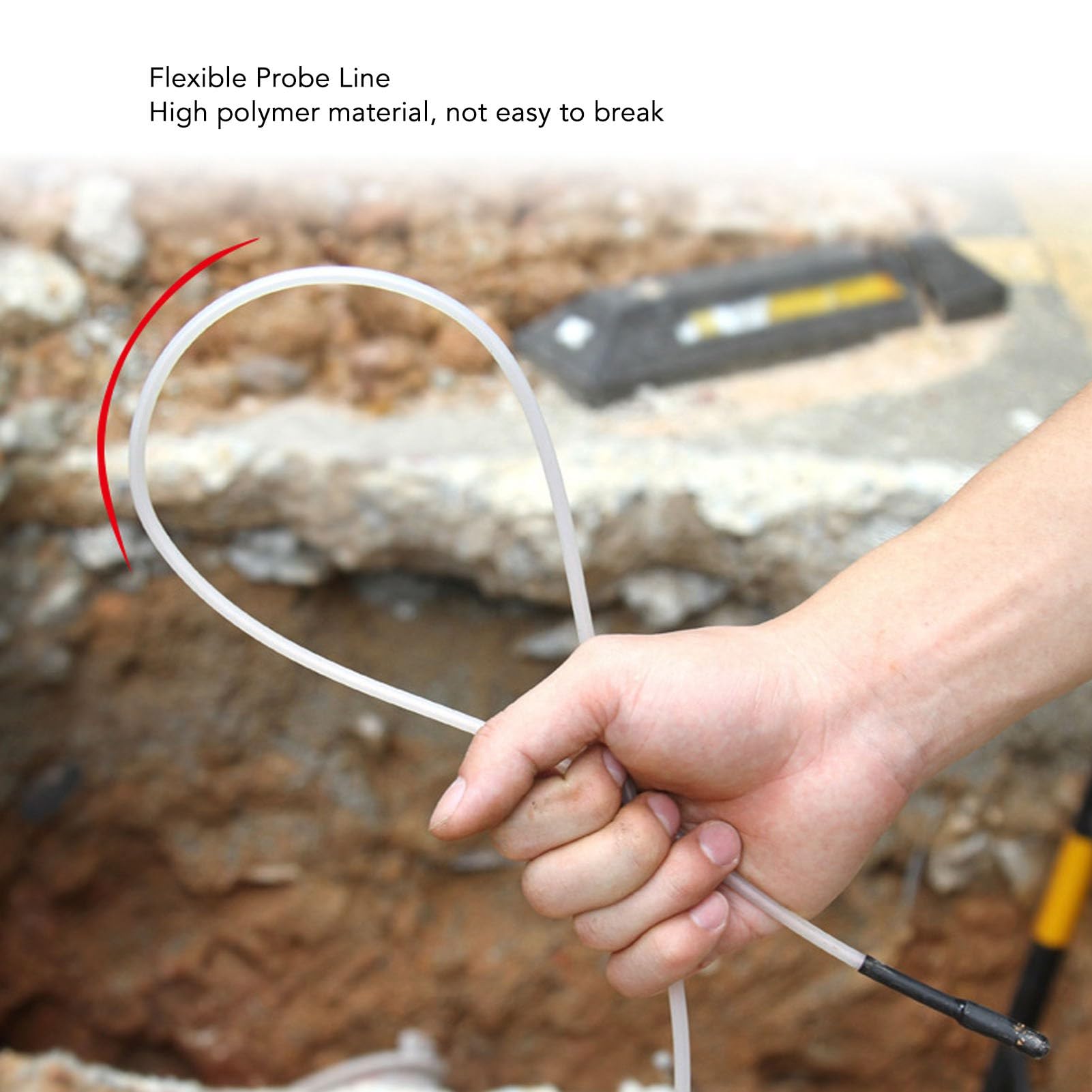 Detector de Obstrucción de Tuberías, 7 Sondas Localizador de Bloqueo de Obstrucción de Tuberías Subterráneas Escáner de Pared NF‑5120