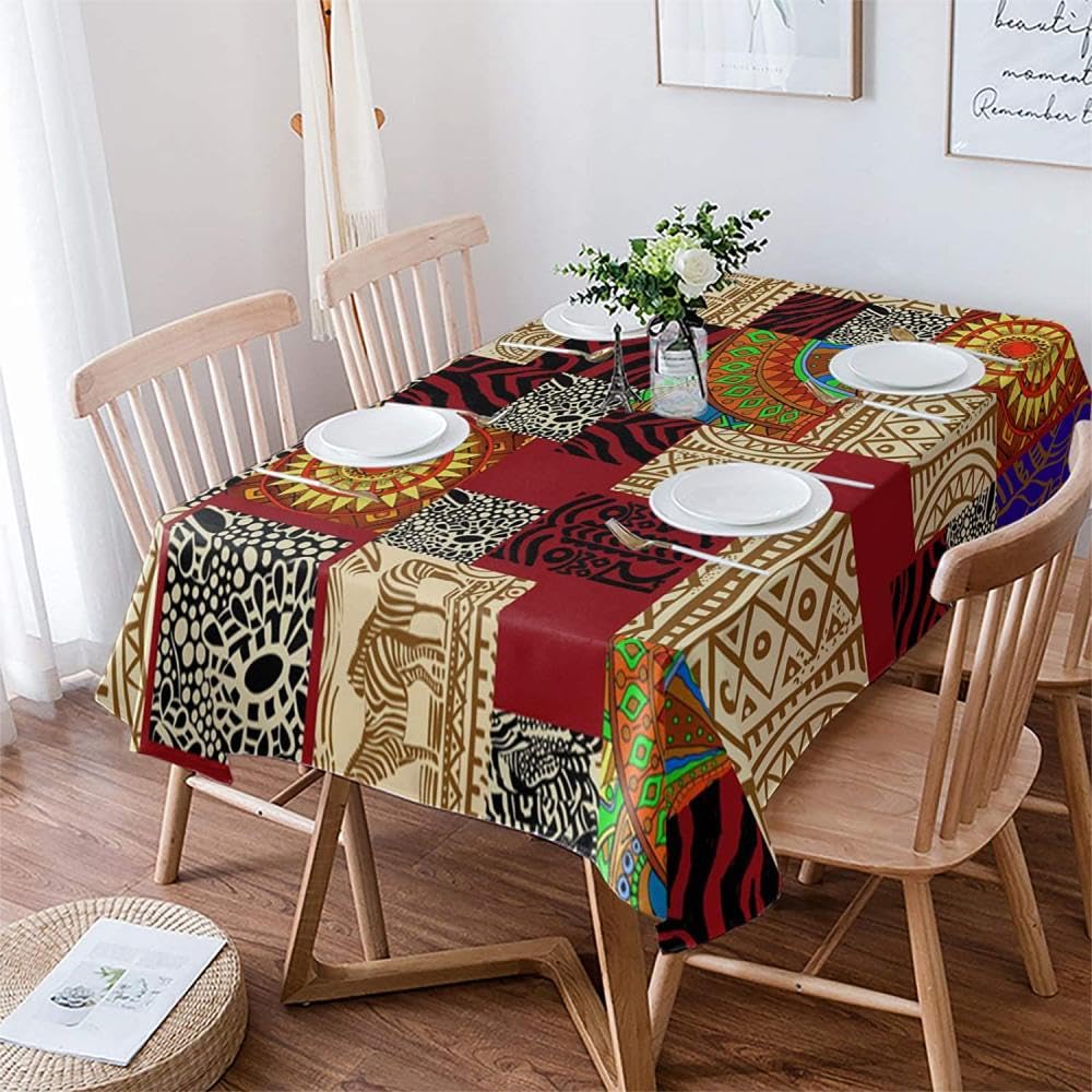 Nappe de table girafe réutilisable pour repas de famille et fêtes
