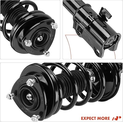 Miniatura 7 de A-Premium Par delantero (2) conjunto completo de puntal y resorte helicoidal compatible con Suzuki Grand Vitara 2006 2007 2008 2009 2010 2011 2012