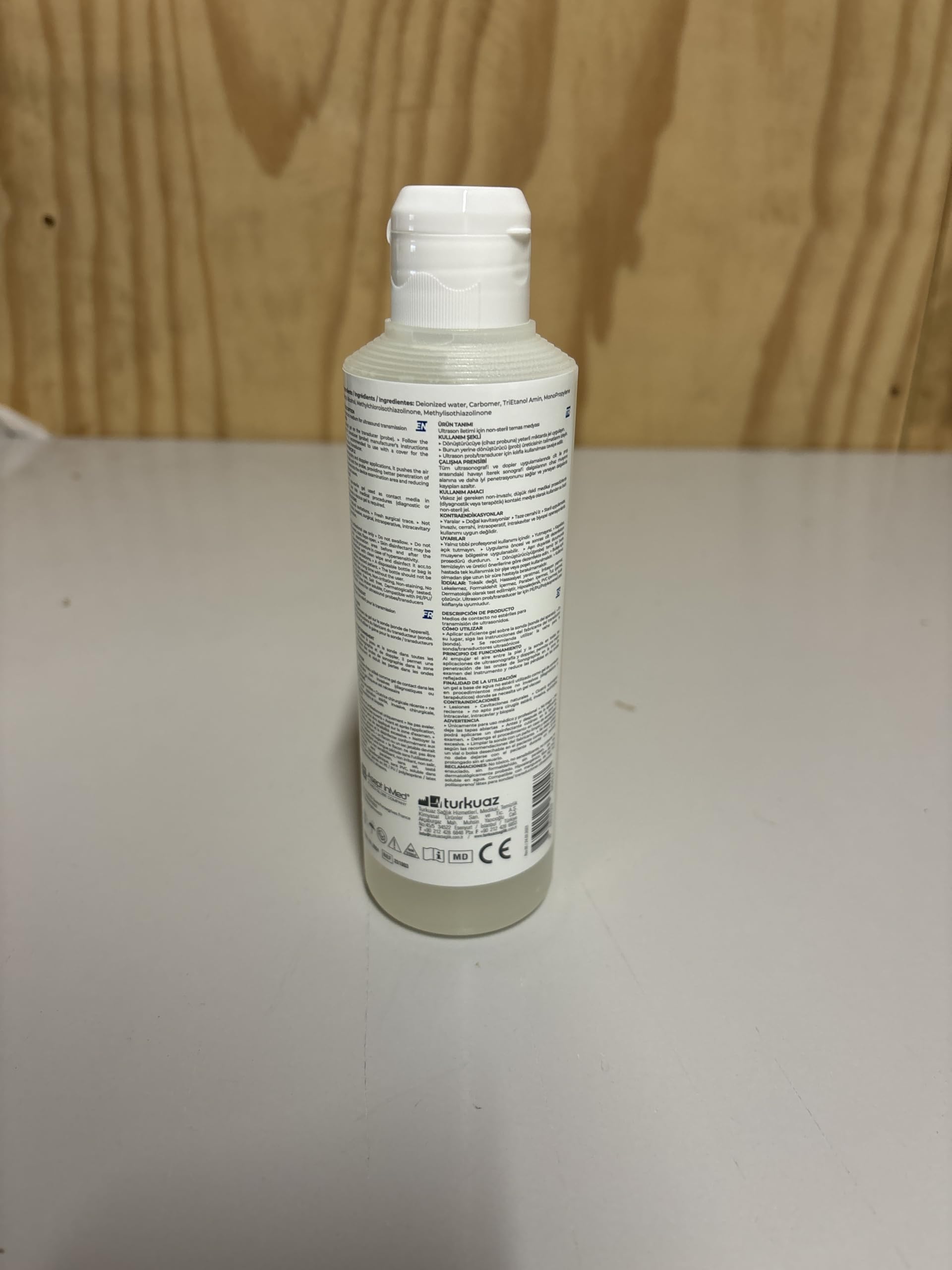 Gel échographie - Flacon de 250 mL - Transparent - Asept Inmed