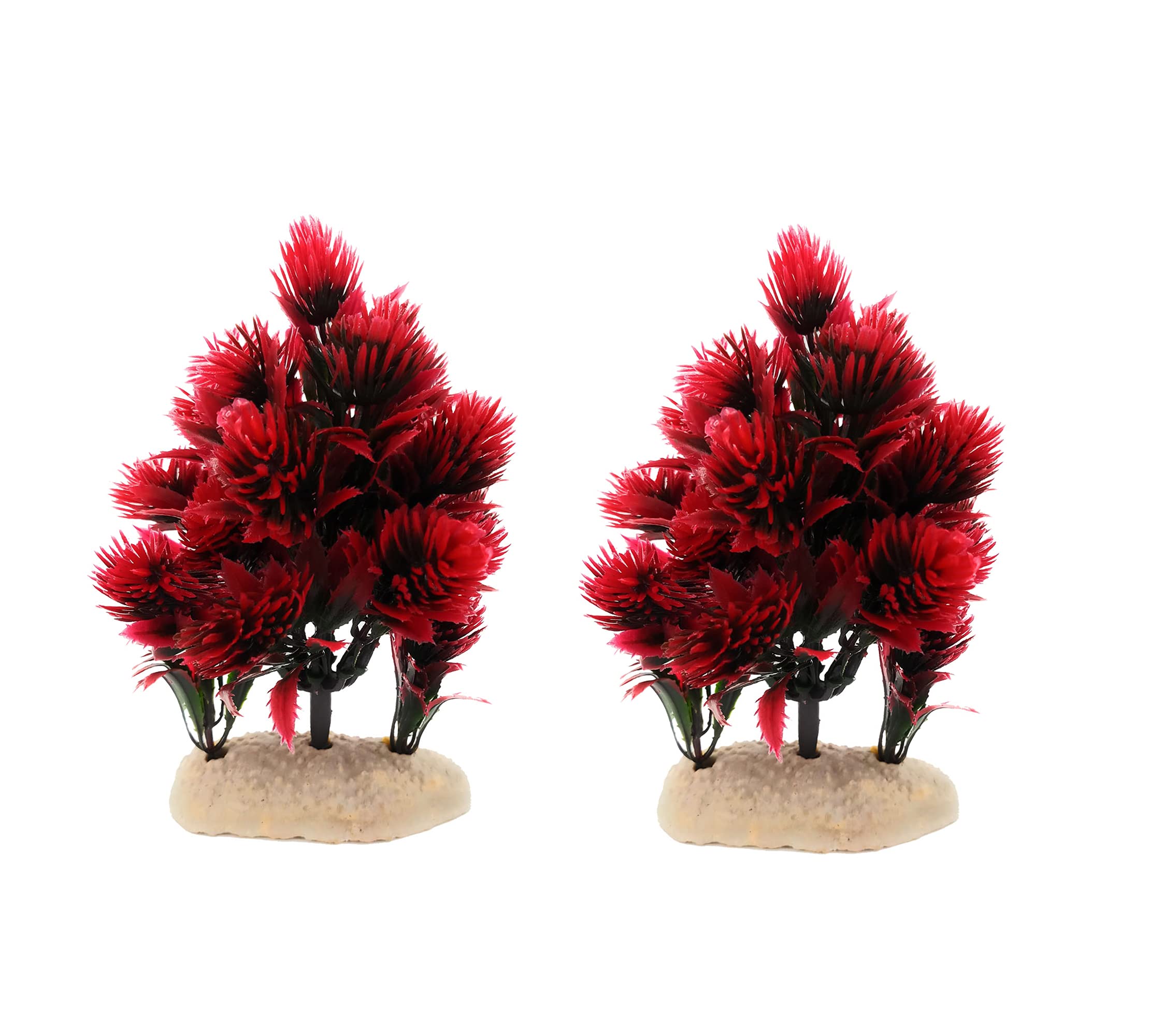 JAINSONS PET Products Natural Looking Aquarium Plant, Artificial Plastic Plant Size/6 inch, Used for Fish Tank, Household and Office Decoration (Maroon) (Pack of 2) (B09GG3QNZW) Amazon Price History, Amazon Price Tracker