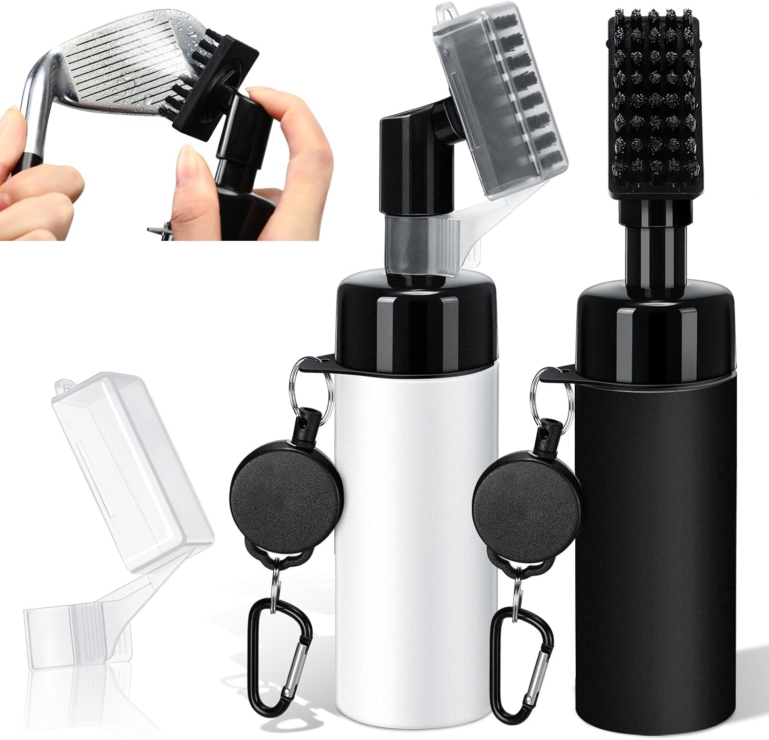 Rtteri Golf Cleaner Brush Review | Golf Accessories Rtteri 2 Pcs Golf Cleaner Brush Golf Cleaning Brush with 5 Ounces of Water, Golf Brush with Stiff Nylon Bristles, Golf Cleaning Brush Water Dispenser Cleaner