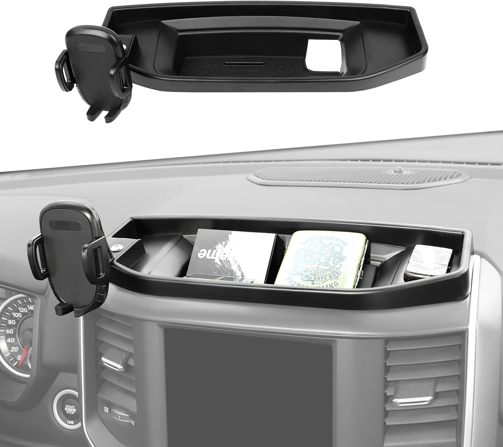 JeCar Dash Phone Holder Dashboard Cellphone Clamp Upgrade