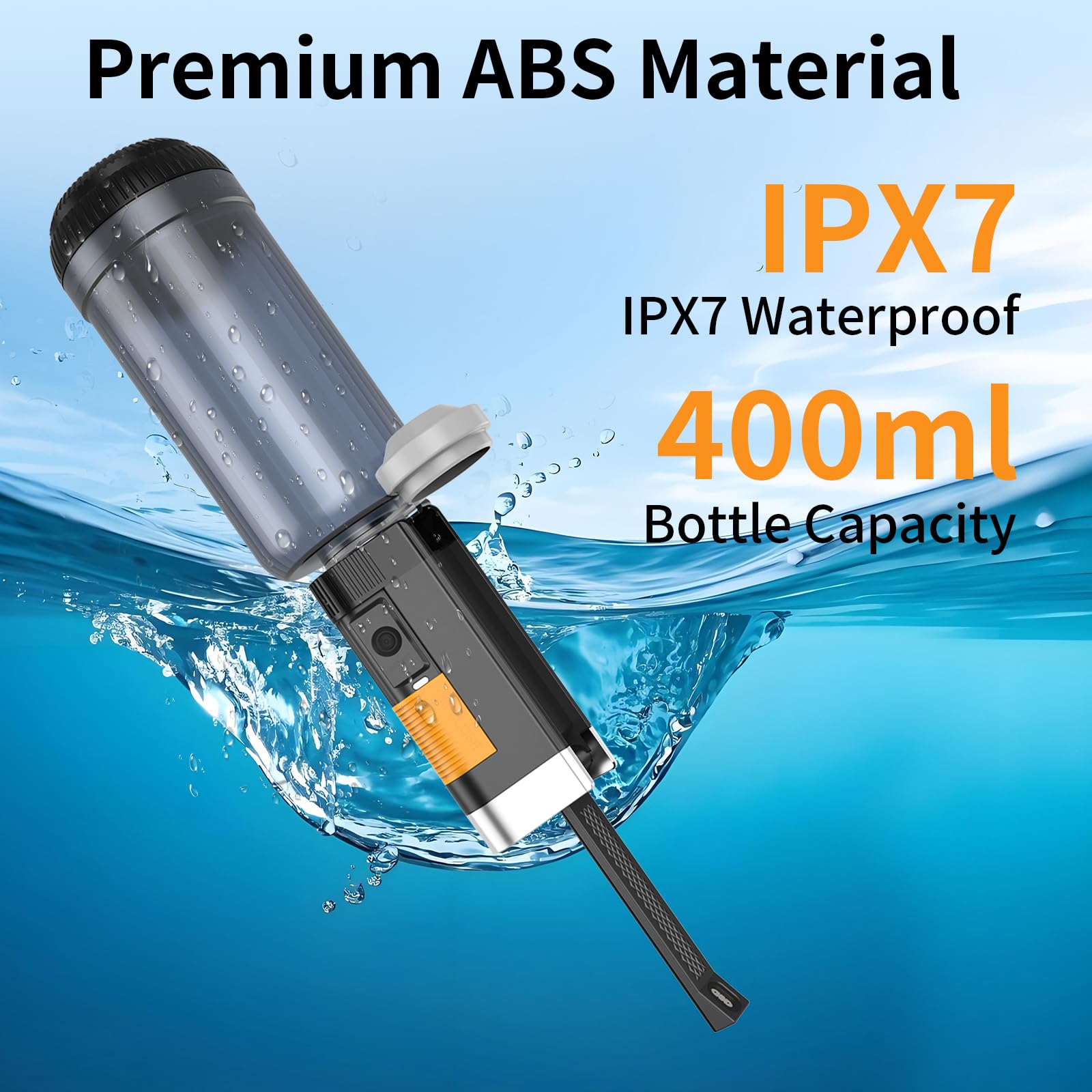Bidet przenośny 200 ml x 2, elektryczny bidet akumulatorowy, prysznic intymny, przenośna toaleta z prysznicem, niezbędny po porodzie(czarny)