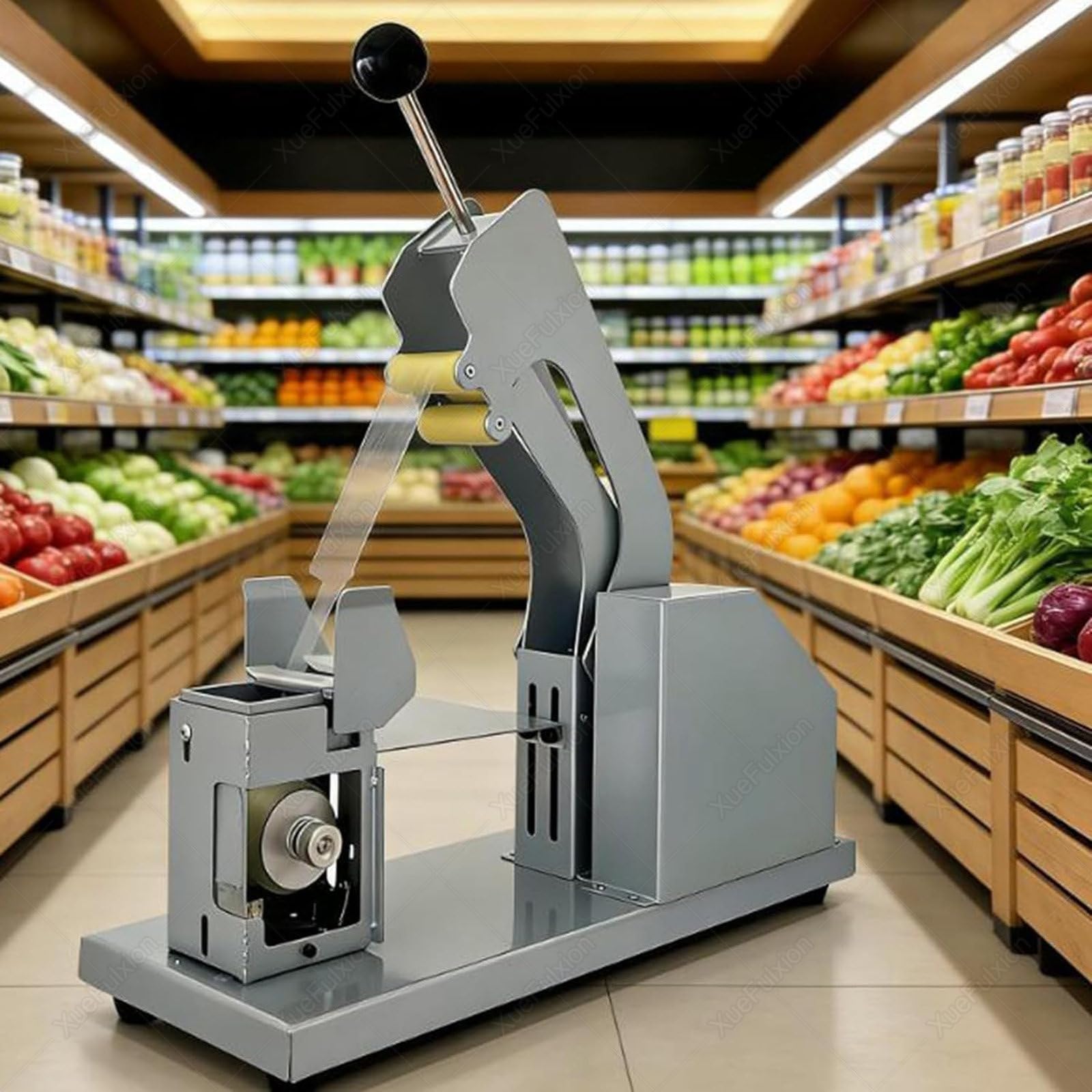 Máquina de atado de hierbas y productos - Agrupador semiautomático para mercados frescos y tiendas orgánicas para crear racimos consistentes de hierbas aromáticas y cebolletas