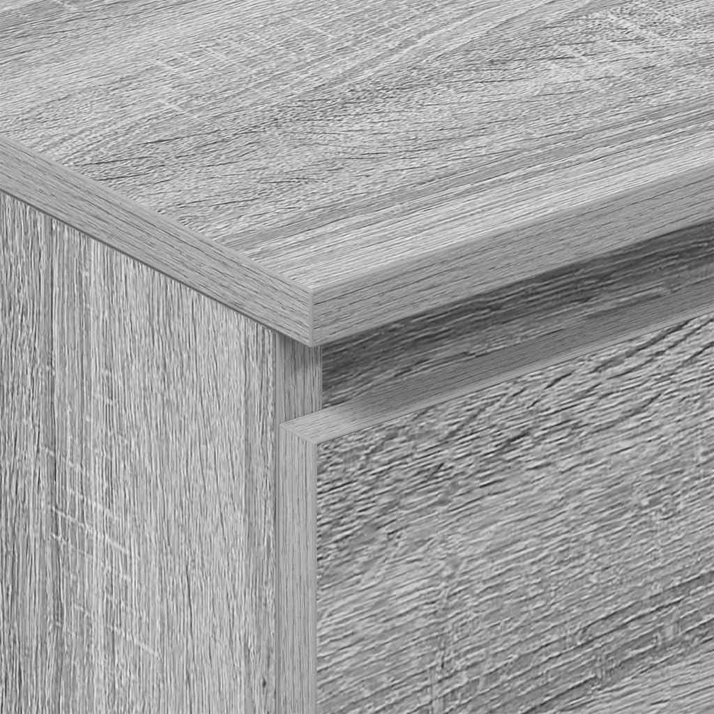 vidaXL Buffet Armoire de Rangement Organisateur de Maison Meuble de Salle de Séjour Salon Intérieur Sonoma Gris 60x35x98,5 cm Bois d'Ingénierie