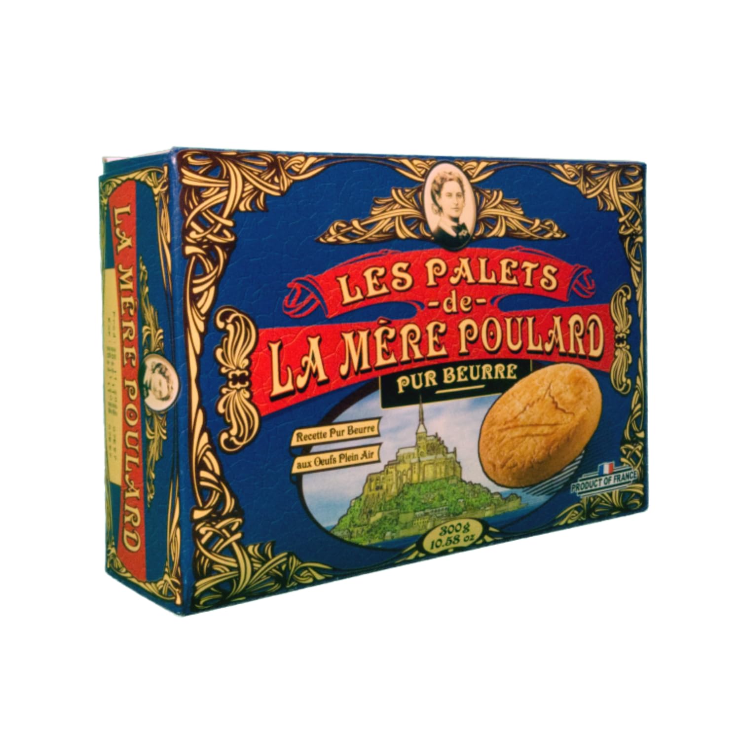 La Mere Poulard® 1888 | Herbatniki Pure Masło & Karmel | Herbatniki maślane i karmelowe | Tradycyjne herbatniki maślane - 1 pudełko x 300 gr