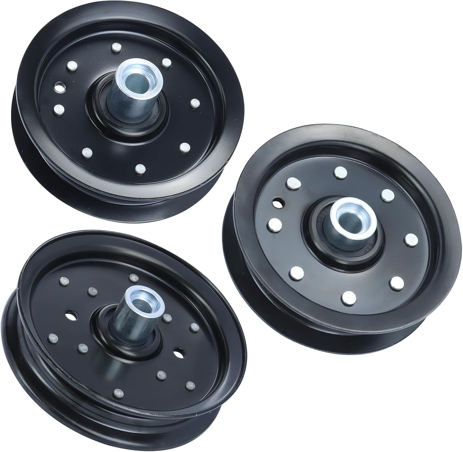 604231 Idler Pulley with 605512 Hustler Deck Pulley 604219 Hustler Deck Pulley Replaces Hustler 604231 Hustler Deck Pulley, Hustler 604219 Idler Pulley, Hustler Raptor Pulley 603986 Pulley