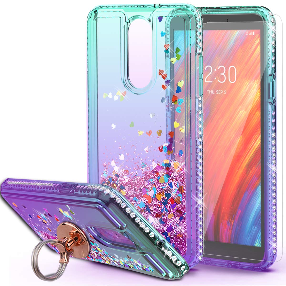 Tempered Glass Screen Protector For LG Aristo 4 Plus & Prime 2 - Full Cover, Ultra Slim, High Clear