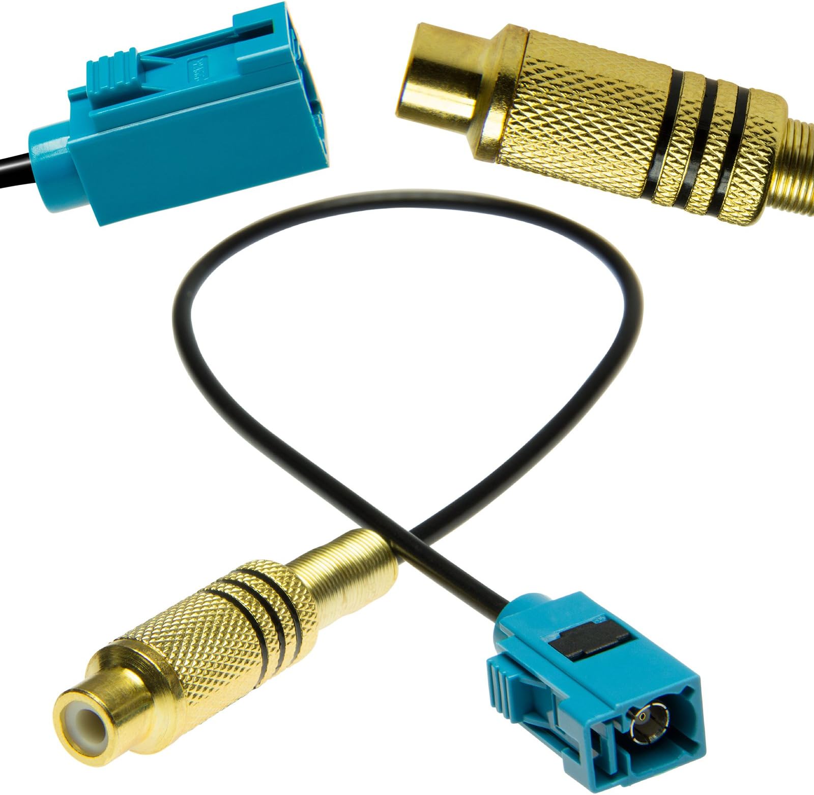 Adapter Universe Cinch Fakra Adapter Cable Car RCA Video Backup Camera for Mercedes Comand PCM 2.1 / PCM 3.0 / NTG2.5 / NTG4 & Ford Blaupunkt NX