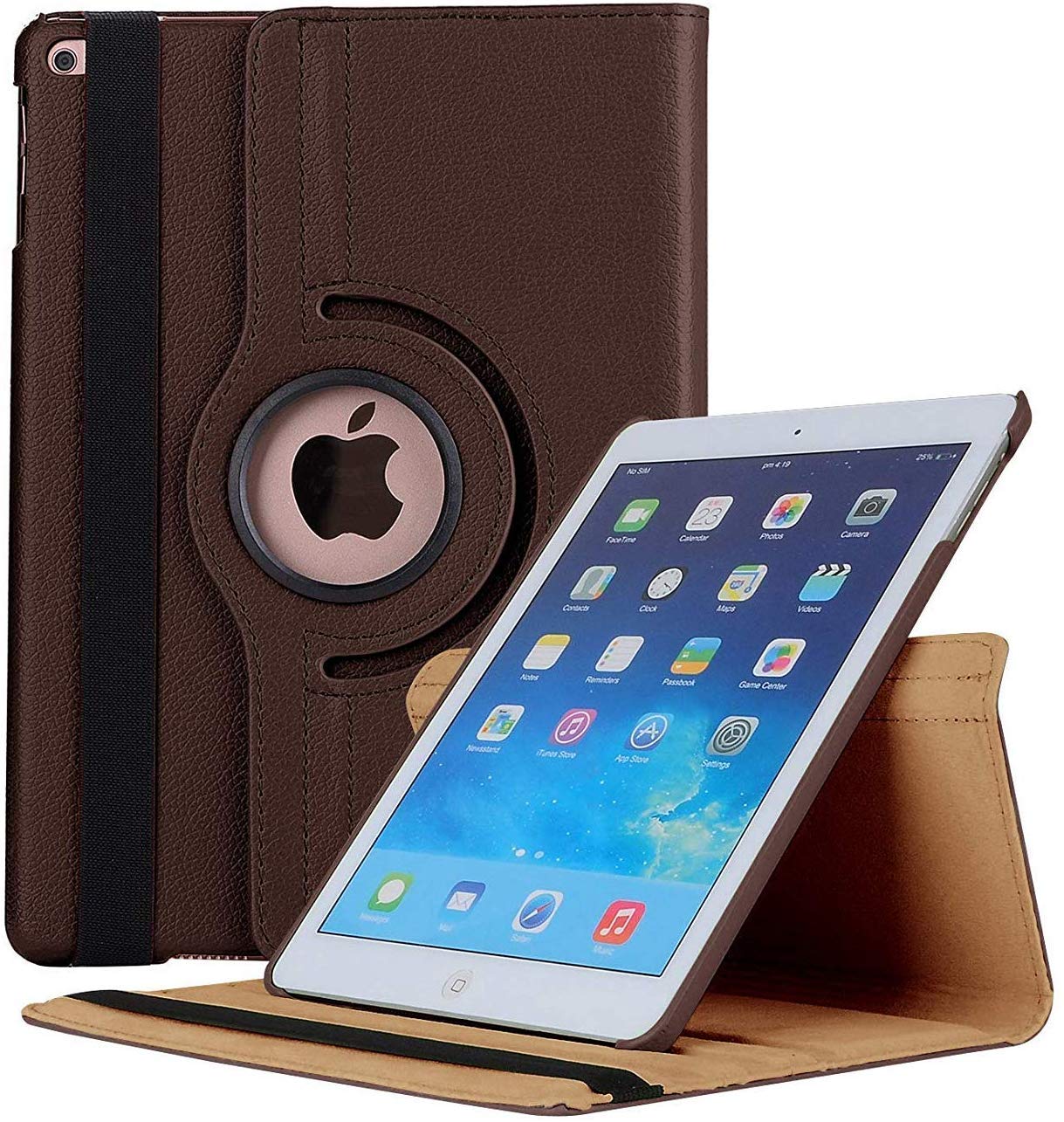 Eleqzun PU Leather Flip Cover for iPad 9.7" inch 2018/2017 5th/6th Generation (Brown) (B08R8YL7Q3) Amazon Price History, Amazon Price Tracker