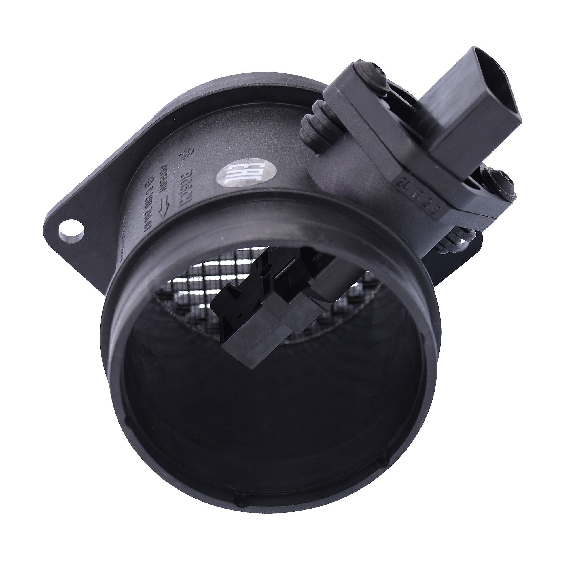BOSCH Medidor de masa de aire Sensor De Flujo De Aire 0 280 218 073 Compatible con VW Golf IV Hatchback 1J1 Golf V Hatchback 1K1 Multivan T5 7HM, 7HN, 7HF, 7EF, 7EM, 7EN Passat B5 GP Variant 3BG, 3B6