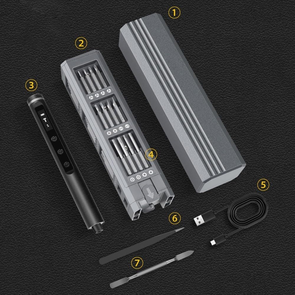 Juego de destornilladores magnéticos 45 en 1 con 42 puntas para reparación electrónica, compatible con teléfonos móviles, drones, cámaras, Game Conso