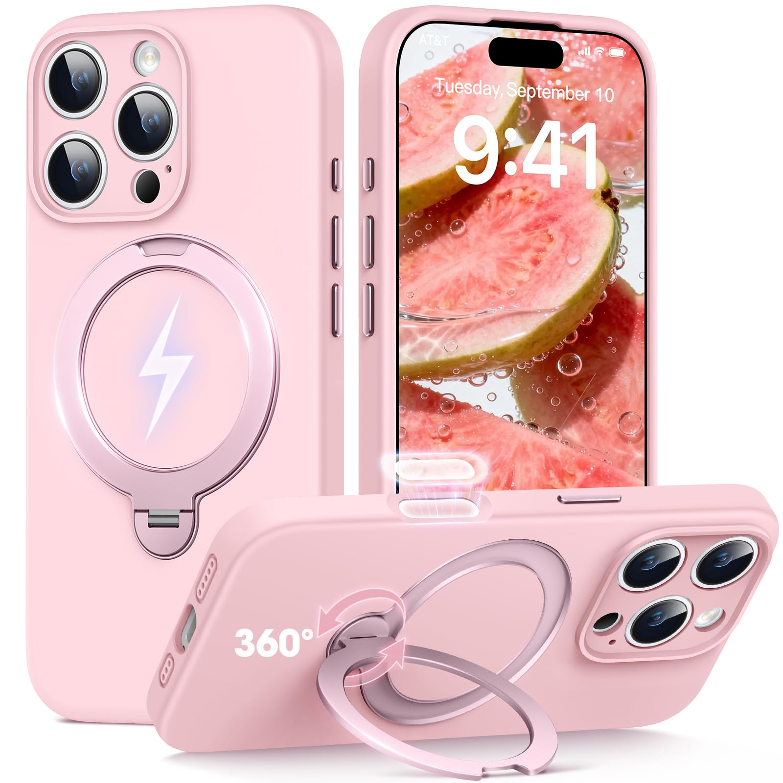 Coque iPhone 16 Pro silicone antidérapante résolvant le risque de chute du téléphone - 8