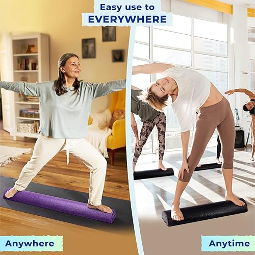 Miniatura 4 de Yes4All High-Density EPP Half Round Back Roller Foam, Exercise Foam Roller for Yoga, Pilates & Stretching - 12, 18, 24, 36 inch