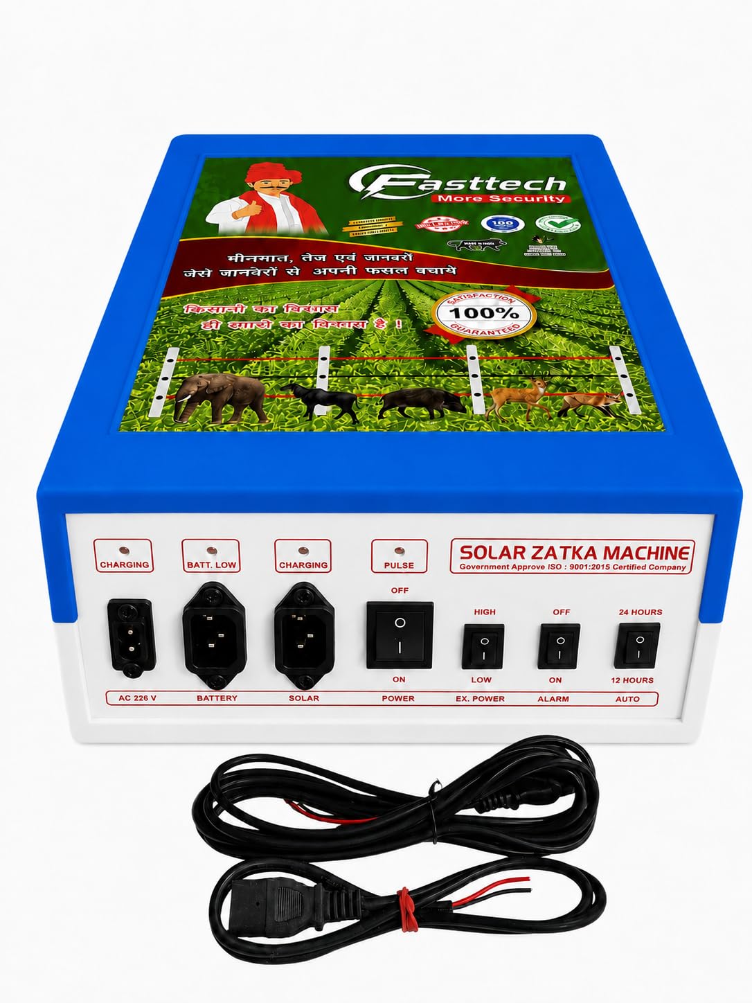 Solar Zatka Machine AC DC - Power Agricultural Fencing Machine & Animal Control Protection-image-19