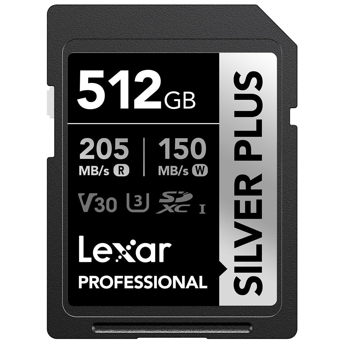 Lexar Silver Plus - Tarjeta de memoria SDXC de 512 GB