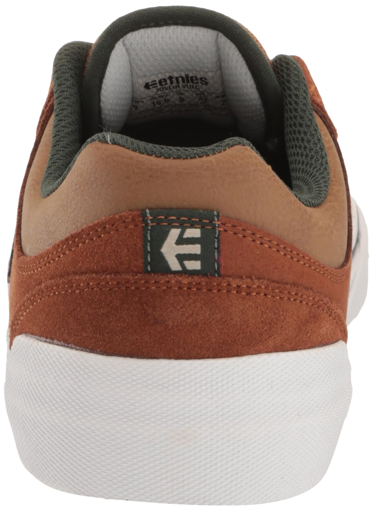 Etnies Joslin Vulc - Zapatillas de Skate Zapato para Patinar para Hombre, Marrón/Verde, 40 EU