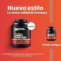 Vista 2 de Optimum Nutrition Gold Standard 100% proteína de suero en polvo, chocolate con leche extremo, 5 libras (el embalaje puede variar)