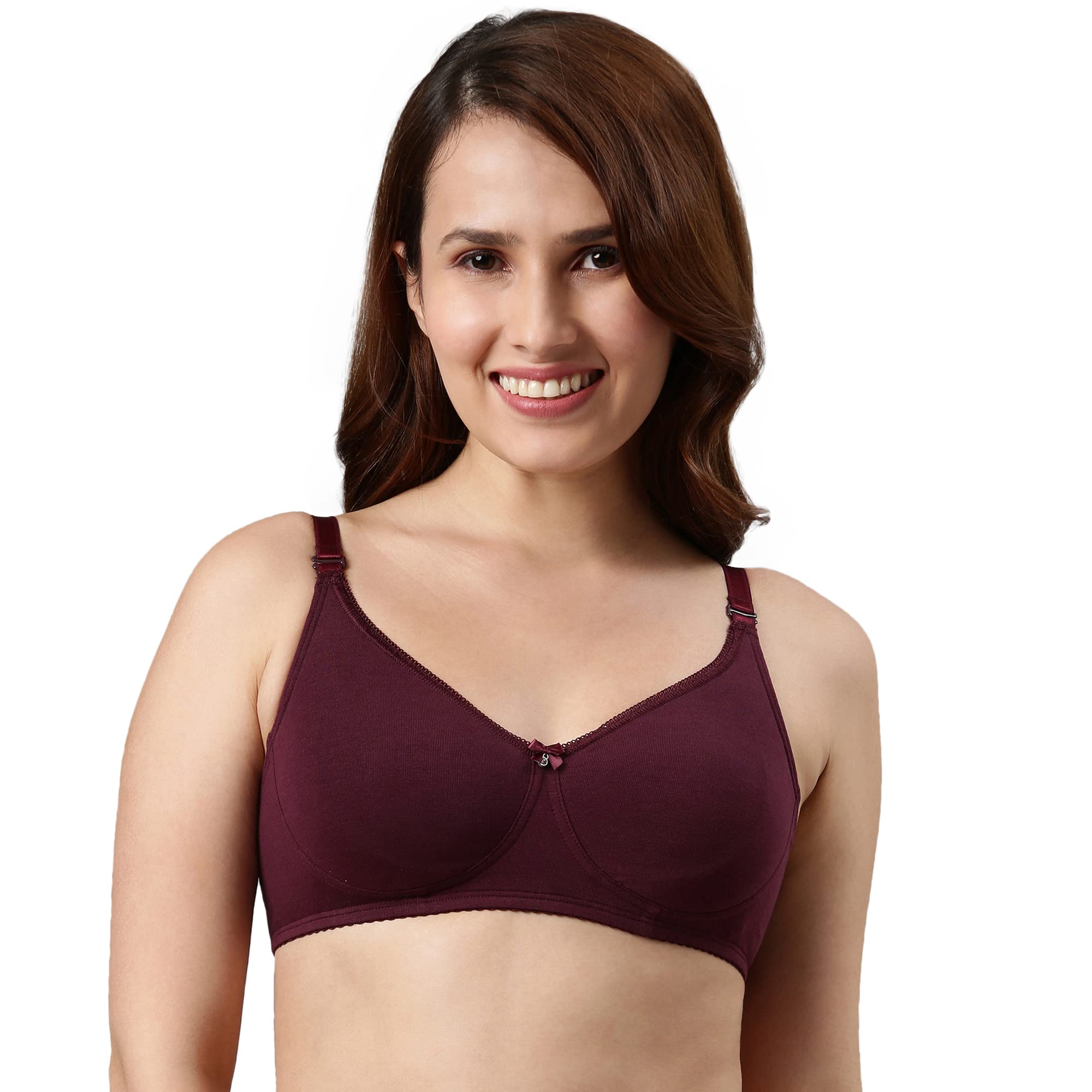 enamor A055 Comfort Shaper Cotton Plus Size T-Shirt Bra for Women- High Coverage, Non Padded and Wirefree-picture-42