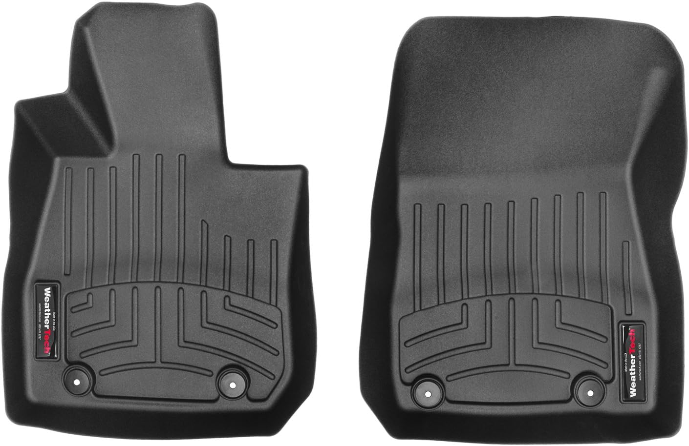 WeatherTech Custom Fit FloorLiners for Mazda CX-3-1st Row (448481), Black
