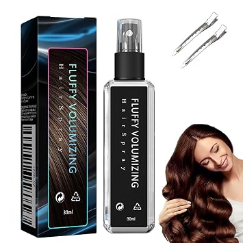 Natural Plant Protein Hair Thickening Spray, Instntaeous Fluffy Volumizing Hair Spray, Magic Volume Hairspray, Long Lasting Bright Non Greasy Non Sticky for All Hairstyles 1PC,30ML