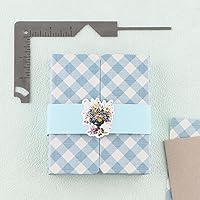 Vista 7 de 1 guía de cubierta de libro, herramienta de cubierta de metal de acero inoxidable 5 en 1 para hacer portadas de libros o álbumes de aglomerado hace