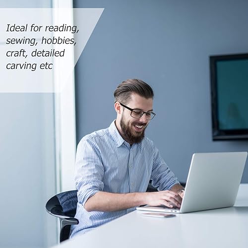 Miniatura 9 de EXCEART - 1.0 gafas de miopía plegables gafas de lectura negras gafas de larga distancia con estuche portátil