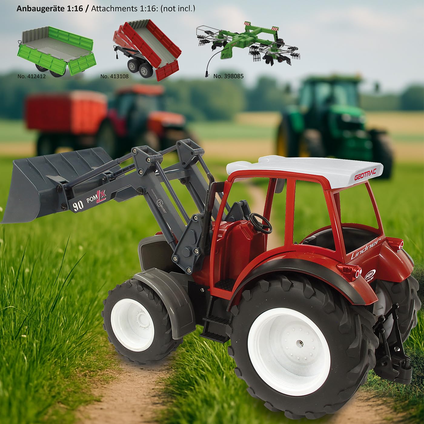 JAMARA LINDER GEOTRAC mit FRONTLADER 1:16 2,4GHZ 6+
