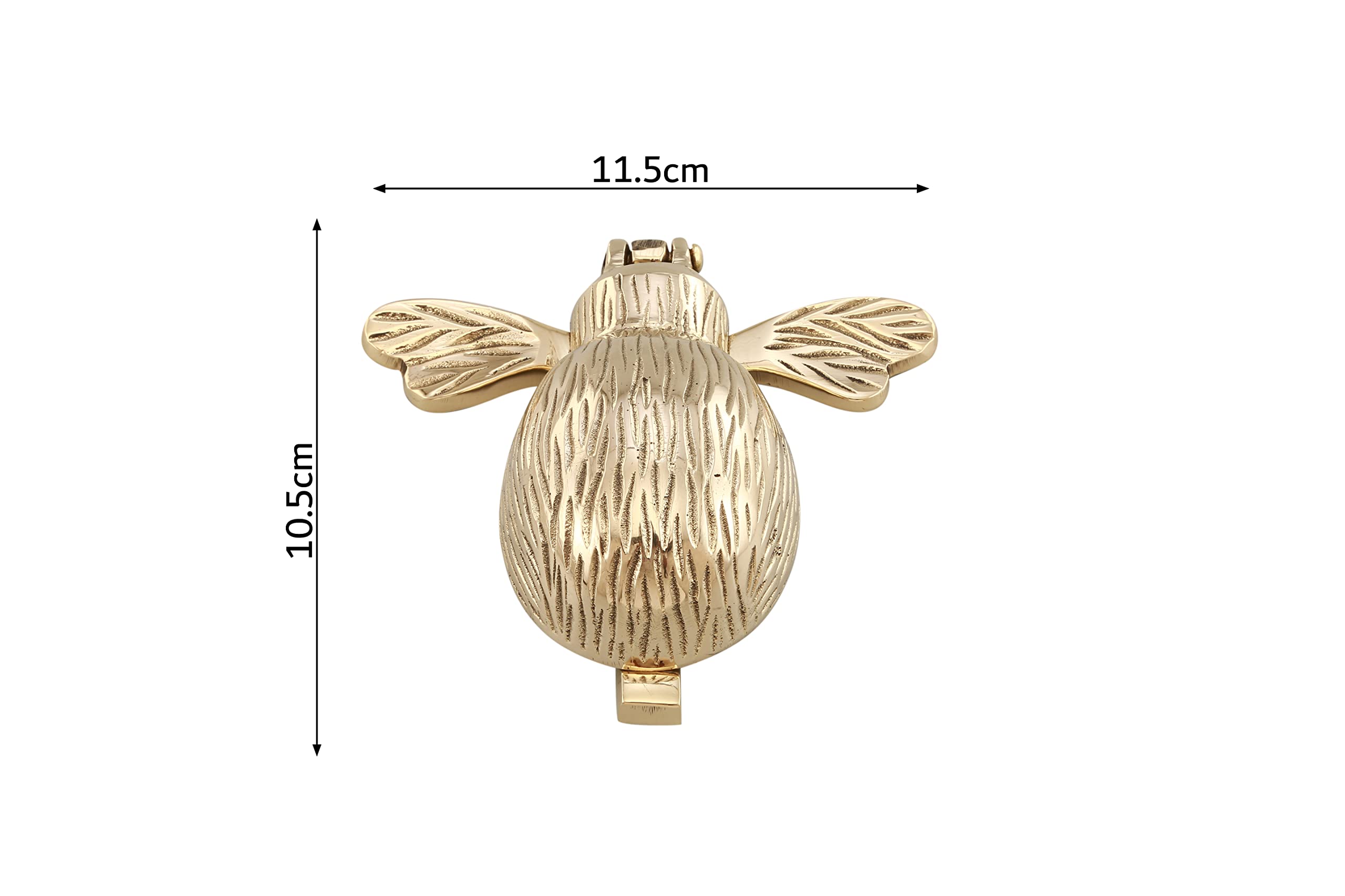 Fenzo Bumble Bee Door Knocker, Vintage Antique Solid Brass Front Door Knocker, Adds Touch of Country Style Charm & Elegance - Image 2