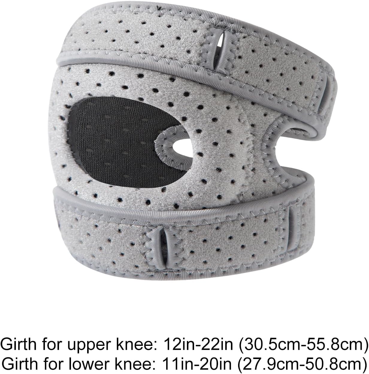 Knee Pad | 2 Pack Knee Braces | Adjustable Tendon Support Sleeve Brace | Brace & Elastic Knees Pads for Meniscus, Osteoarthritis, Knees Support - Image 5