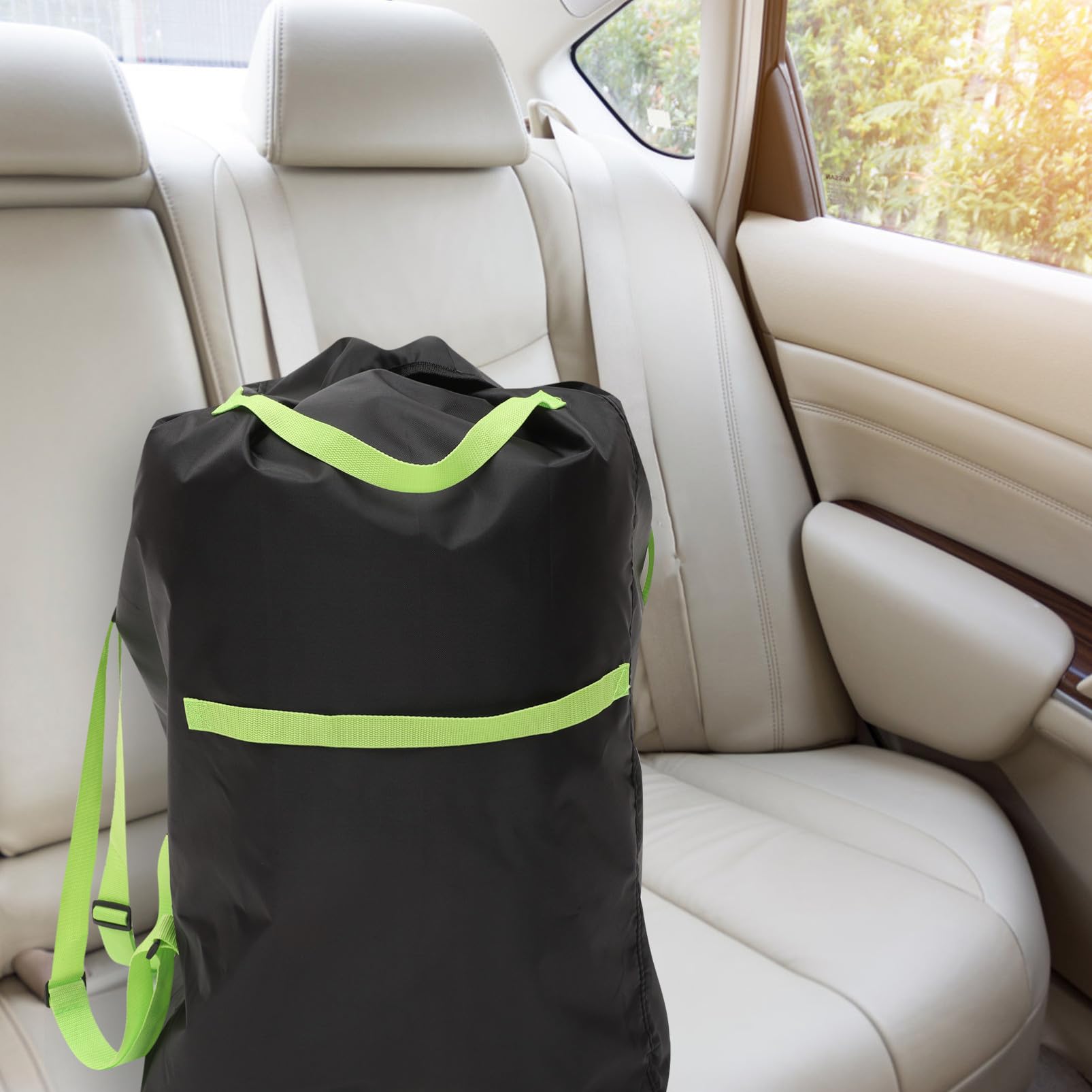 Borsa da Viaggio con Doppie Cinghie a Spalla Oxford per Passeggino Nero Protegge Passeggino Durante Gate Check i Viaggi