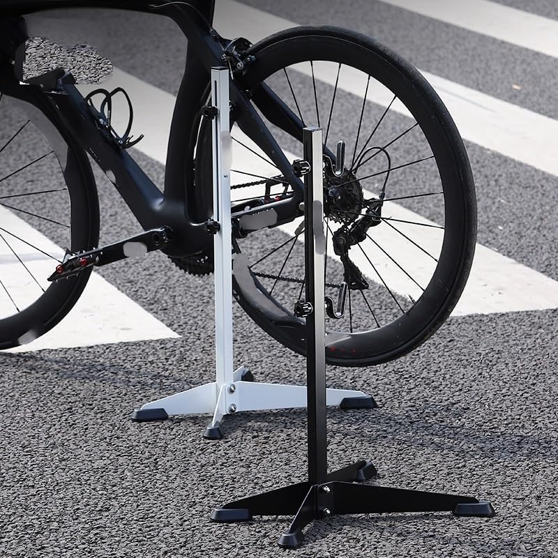 Fahrrad MontagestäNder Fahrrad-Parkständer, Ständer for die Aufbewahrung in der Garage, verstellbare Höhe, Fahrrad-Reparaturständer(Noir)