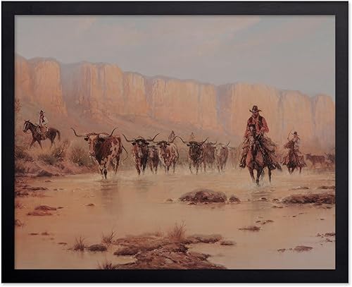 Miniatura 57 de Poster Master Póster vintage de paisaje – Póster de vaquero – Arte del Oeste – Diseño de pared del salvaje oeste – Regalo para hombres y mujeres –