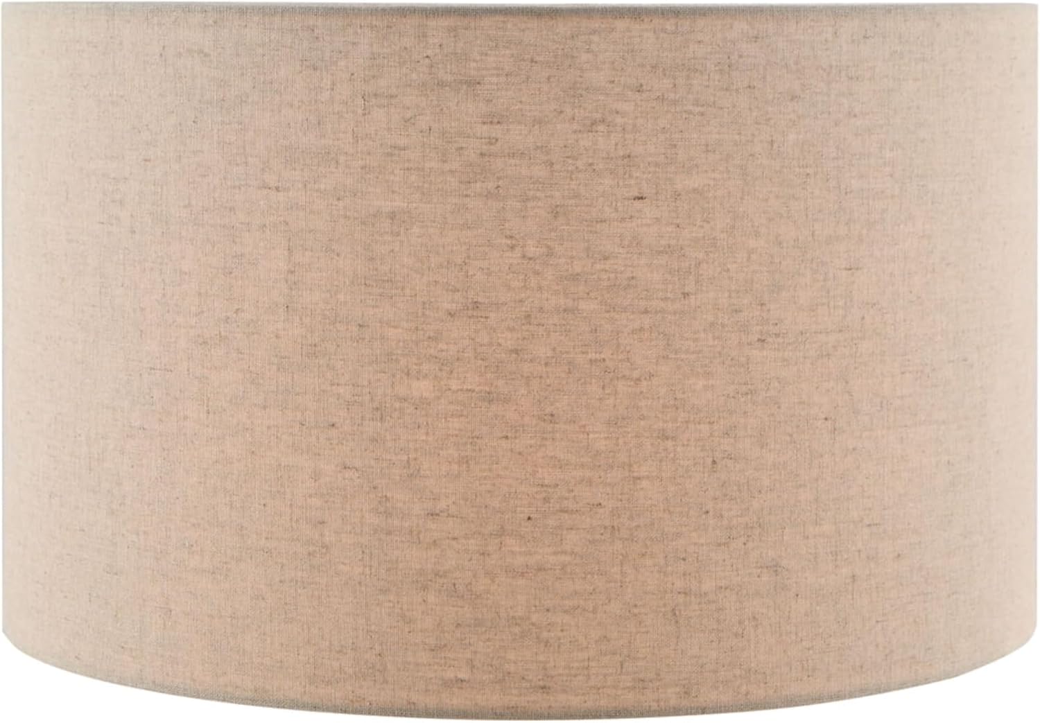 Aspen Creative 31461A Transitional Hardback Drum (Cylinder) Shape Spider Construction Lamp Shade in Beige, 17" Top x 17" Bottom x 10" Height Wheat in Flaxen