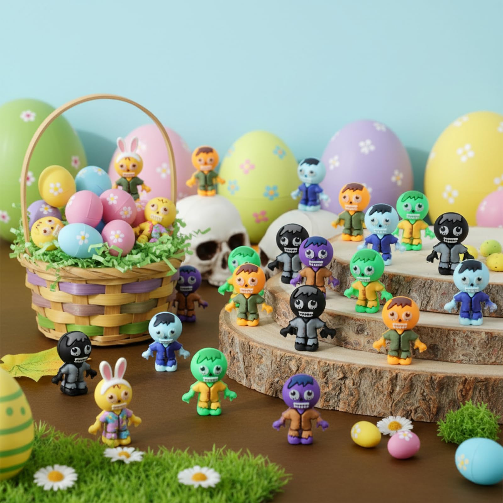 Amazon.com: VioraWhite 100 Pcs Mini Zombies Figurines Easter Tiny