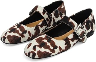 DOEYG Mesh Ballet Flats for Women Buckle Strap Comfy Casual Office Fishnet Ballerina Flat Shoes