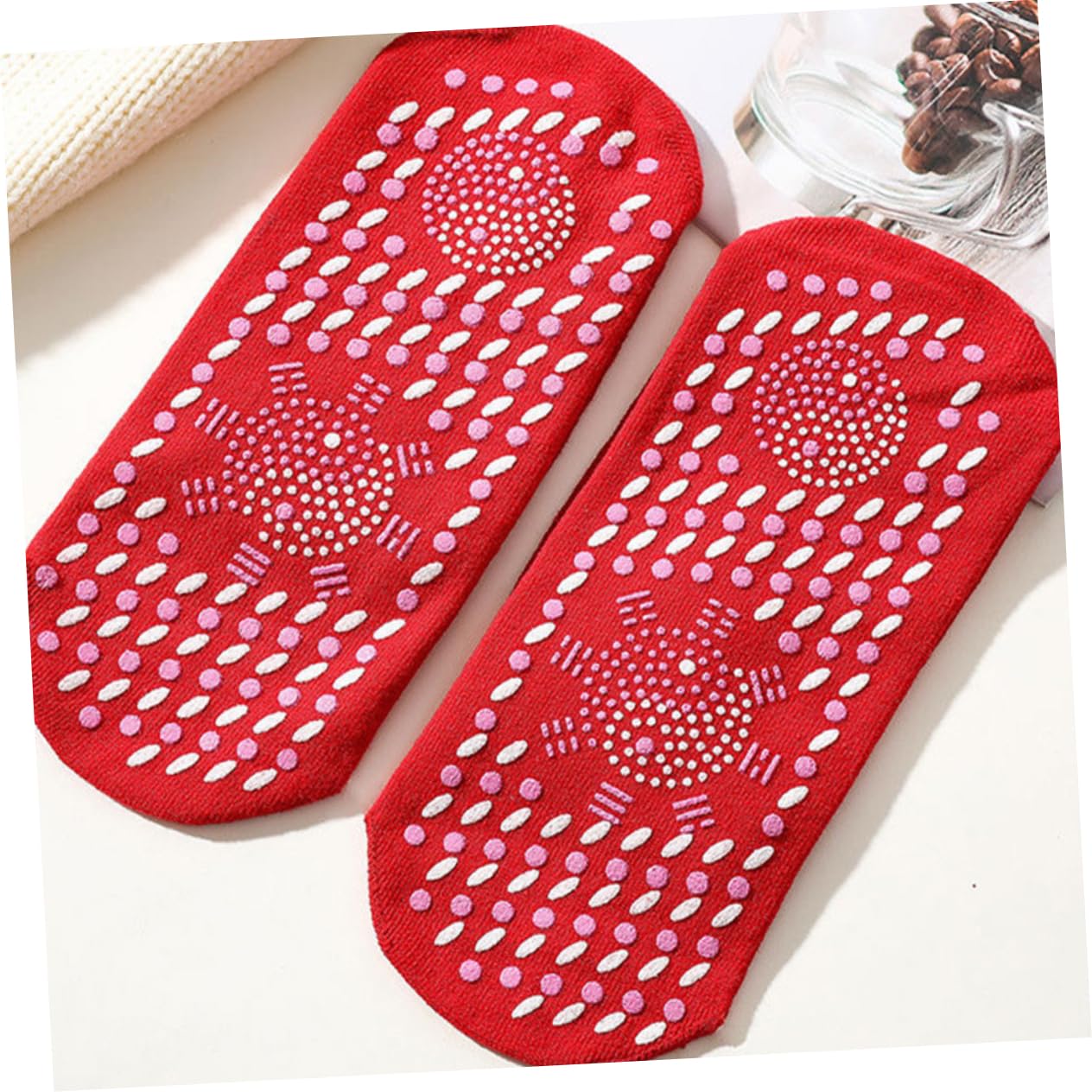 INOOMP 6pares Calcetines Sanitarios Autocalentados Cálidos para Hombre Calcetines de Invierno Transpirables para Mujer para Uso Diario