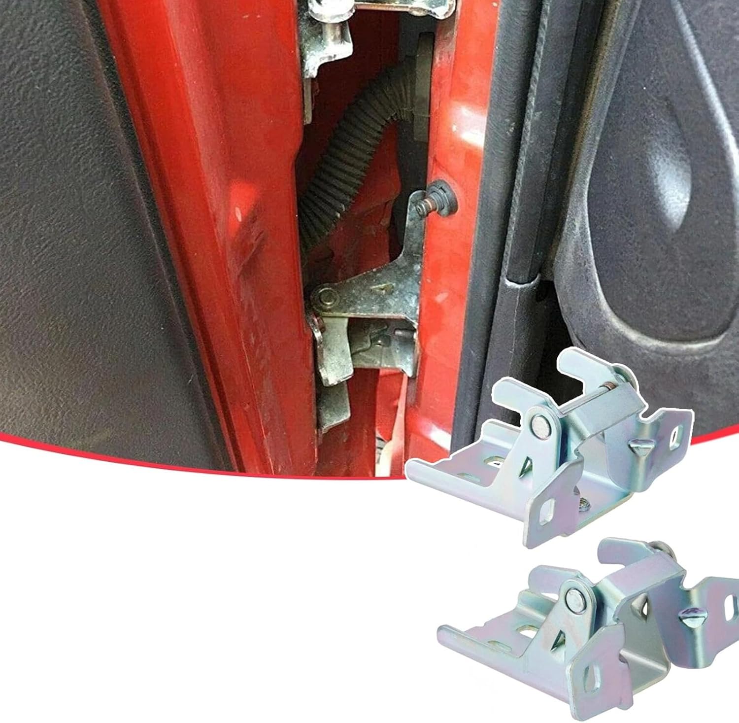 Metal Car Door Hinge 55275464AB Left/Right for 1500-5500 Models Repair Replacement Part Lower Door Hinge Front Left