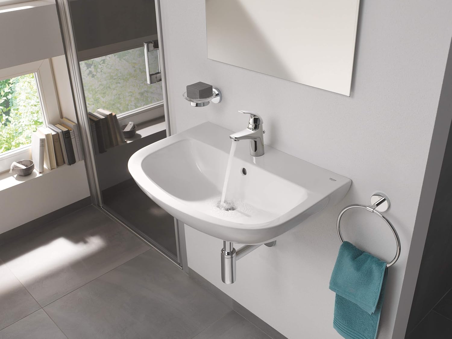 GROHE Start Curve 23765000 Single-Lever Washbasin Mixer Tap with Grohe Starlight Surface, S Size, Chrome