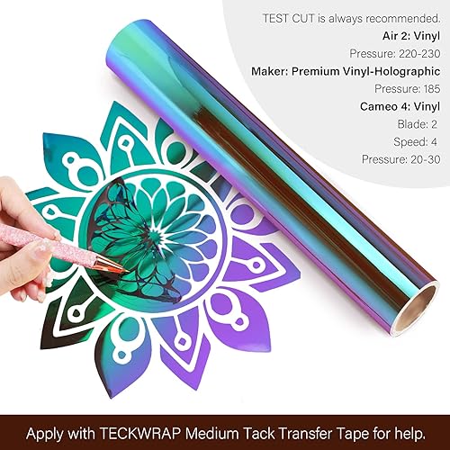 Miniatura 2 de Vinilo adhesivo holográfico de ópalo, 1 x 5pies