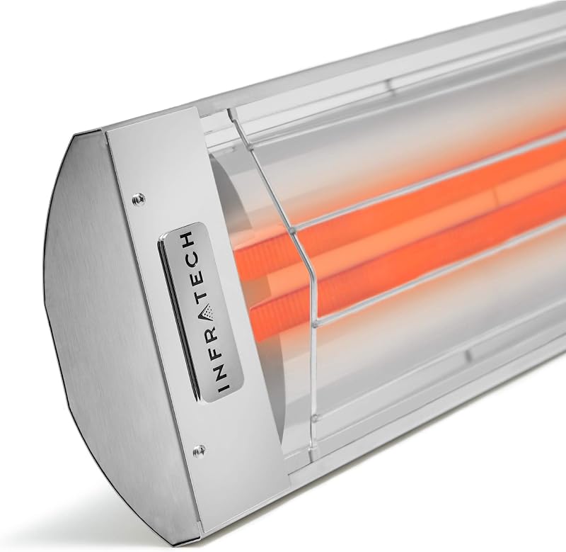 Infratech CD-4024 SS Stainless Steel 39” Dual Element Fixture Electric Patio Heater, 4000 Watt, 240 Volt, Stainless Steel Finish image 3