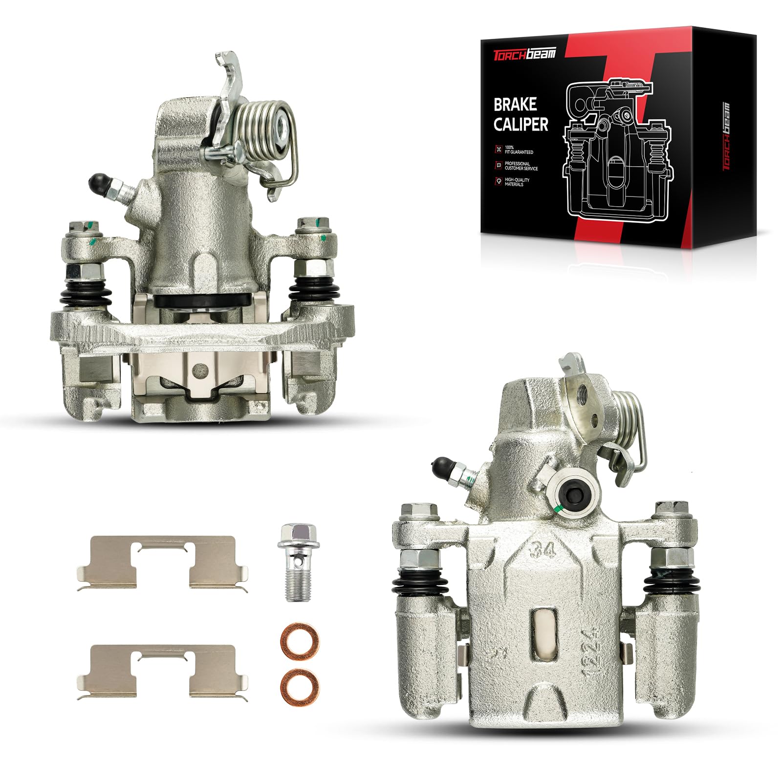 Torchbeam Rear Brake Calipers Set for Kia Spectra 2005-2009