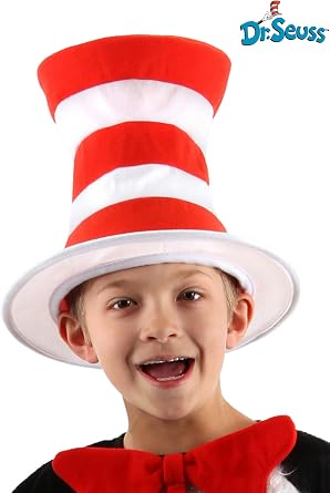 دكتور. قبعة Seuss Cat في قبعة زي Stovepipe المخططة للأطفال