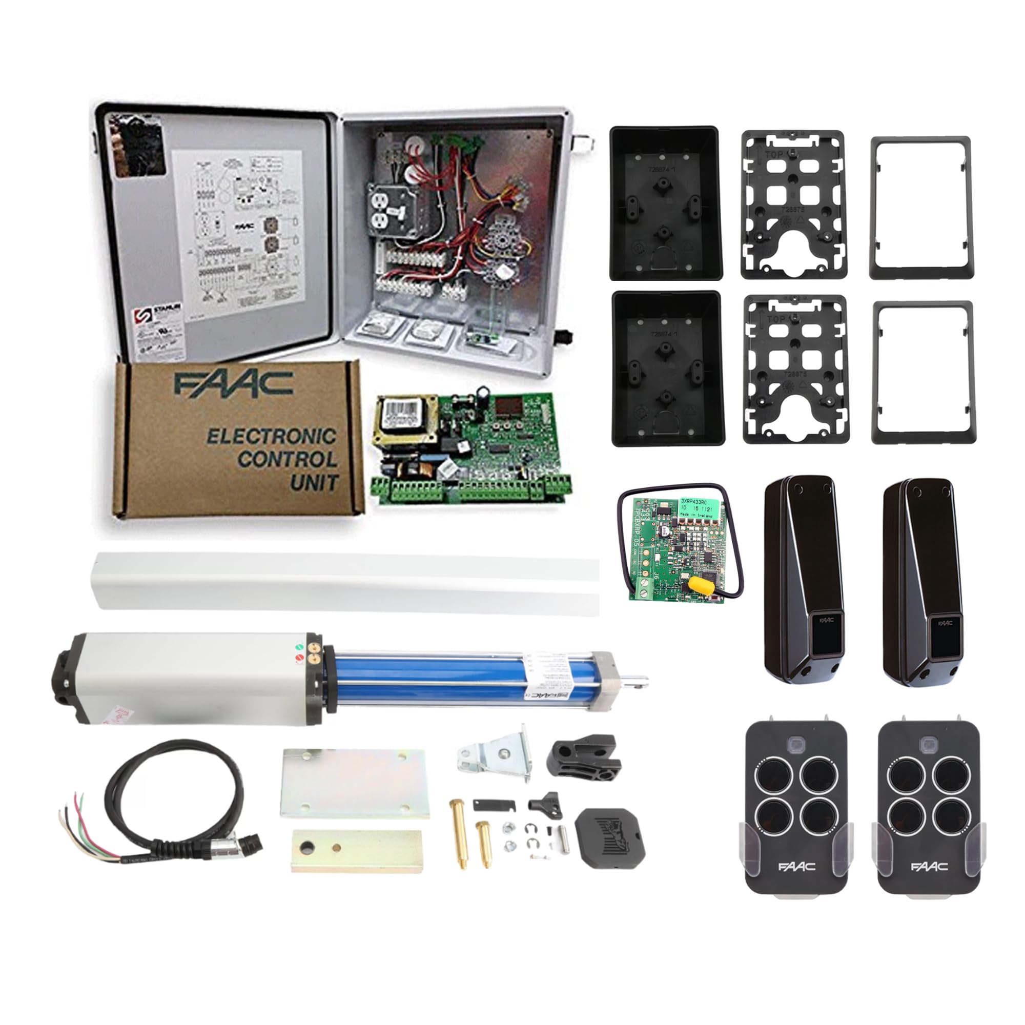 FAAC 400 CBAC Hydraulic Gate Operator Kit components