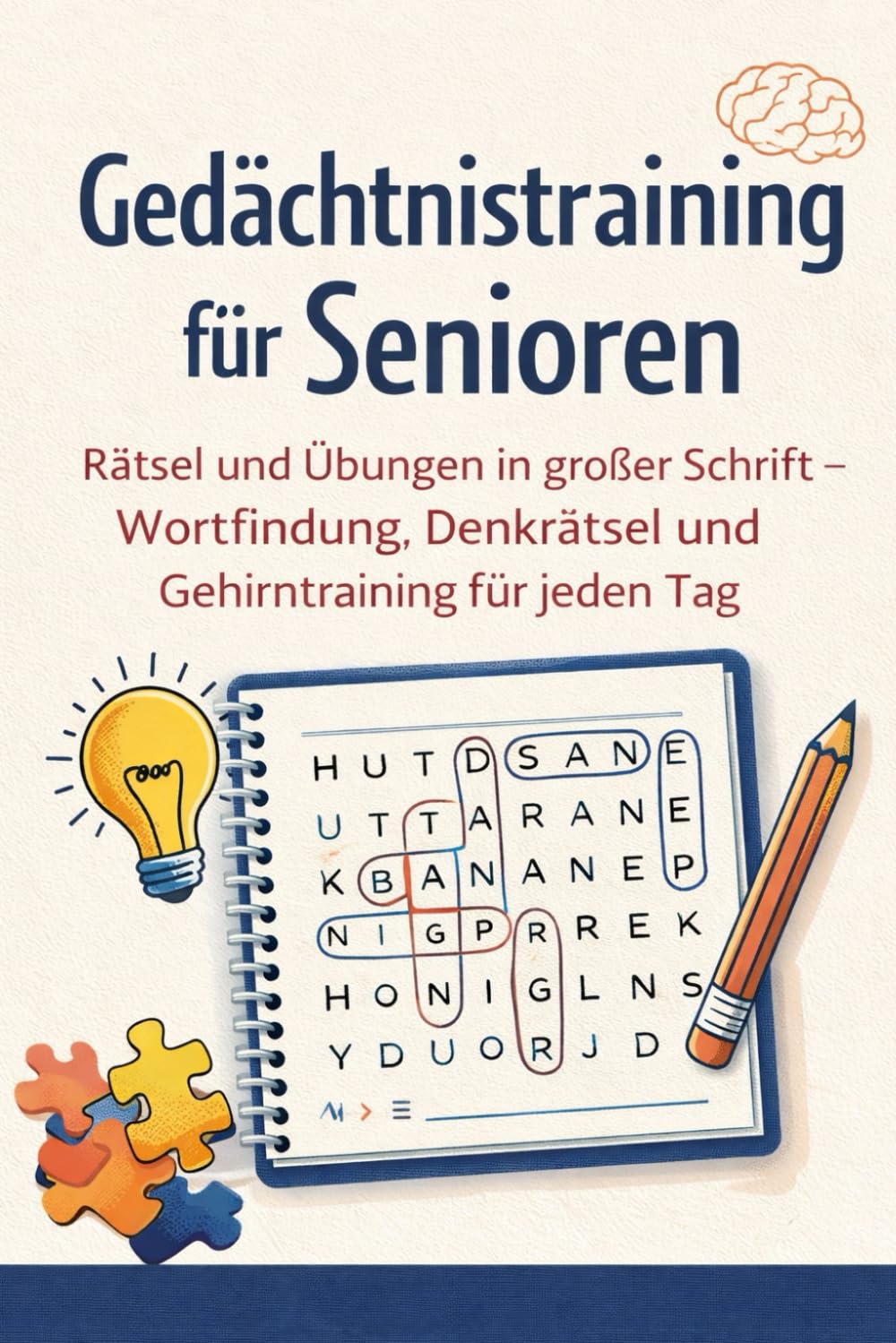 Gedächtnistraining für Senioren: Rätsel und Übungen in großer Schrift – Wort Findung, Denkrätsel und Gehirntraining für jeden Tag
